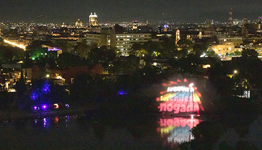 Video Mapping Lago de la Concordia 02
