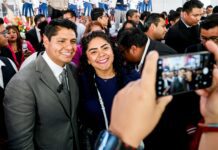 Omar Muñoz rinde Segundo Informe de Resultados ante el pueblo de Cuautlancingo